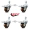 Service Caster 3 Inch High Temp Phenolic Swivel 10mm Stem Caster Set with Total Lock Brake SCC-TSTTL20S314-PHRHT-M1015-4 - alternate 3